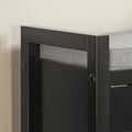 Schoenenopbergbank - Ingangsbank met kussen - Schoenenorganizer - Comfortabele zitplaatsen - Veelzijdig ontwerp - Zwart MDF - 91 cm x 50 cm x 30 cm