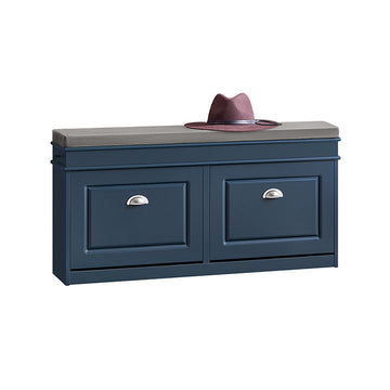Schoenenopbergkast - Schoenenorganizer - Schoenenrek - Ruimtebesparend ontwerp - 104x52x24cm - MDF Blauw Geverfd