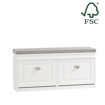 Schoenenkastbank - Schoenenopslag - Ingangsbank - FSC-gecertificeerd - Ruimtebesparend ontwerp - Comfortabele zitplaatsen - 104 cm x 52 cm x 24 cm