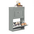 Schoenenkast met 2 kleppen - Schoenenkantelaar - Schoenenorganizer - FSC-gecertificeerd - Aan de muur te bevestigen - 100% recyclebare verpakking - 53 cm x 82 cm x 24 cm