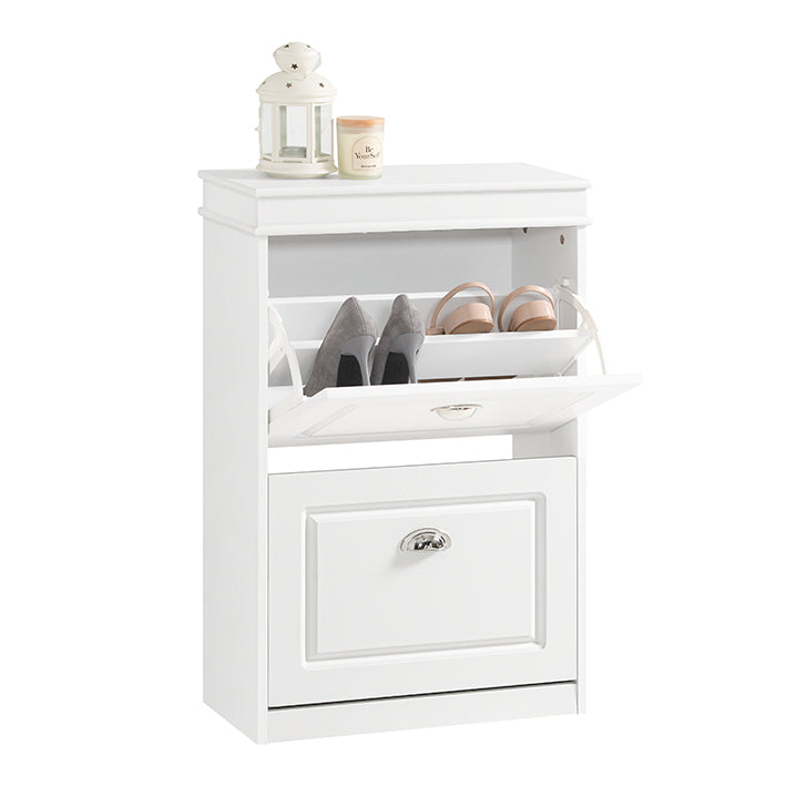 Schoenenkast met 2 kleppen - Schoenenkantelaar - Schoenenkast - FSC-gecertificeerd - Aan de muur te bevestigen - 100% recyclebare verpakking - 54 cm x 83 cm x 24 cm
