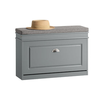 Schoenenkast met Zitting met Kussen - Schoenenbank - Schoenenorganizer - Veelzijdige opbergruimte - Comfortabele zit - Eenvoudige montage - 75 cm x 51 cm x 24 cm