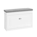 Gangschoen - Bench Shoe - Rack Shoe - Kast met Flip - lade en zitkussen - 60x24x51cm