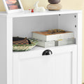 Witte Schoenenkast - Schoenenkantelaar - Schoenenorganizer - Ruime opbergruimte - Stevige constructie - Optie voor wandmontage - 60 cm x 110 cm x 24 cm