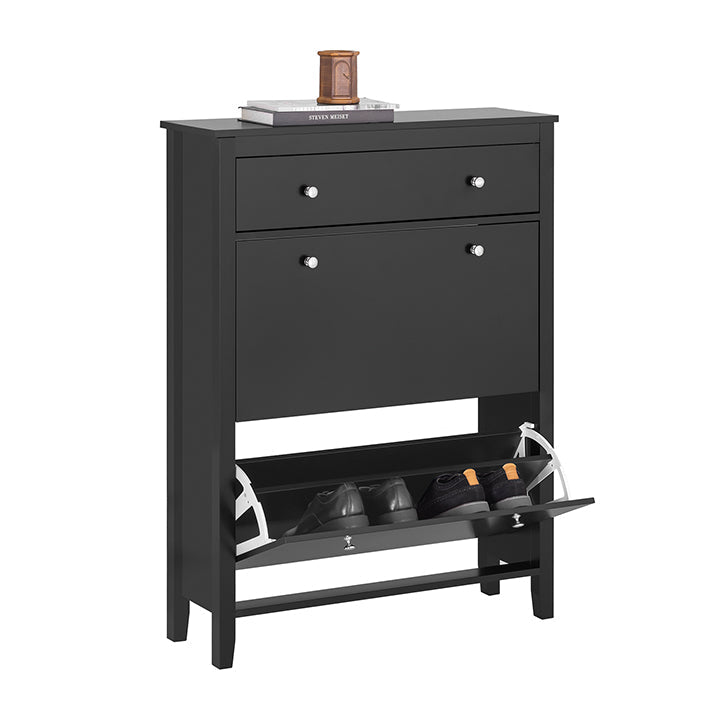 Schoenenkast - Opbergruimte in de hal - Schoenenorganizer - MDF - Ruime lade - 80cm x 108cm x 25cm - Voorverkoop tot 16/10/2024