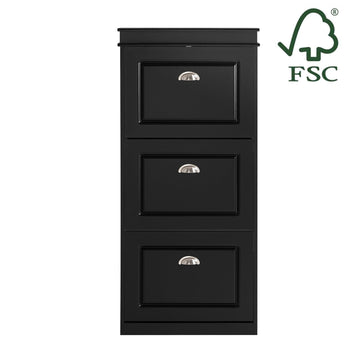Schoenenkast met 3 kleppen - Schoenenkantelaar - Schoenenkast - FSC-gecertificeerd - Stevige constructie - Wandbevestiging - 53 cm x 117 cm x 24 cm