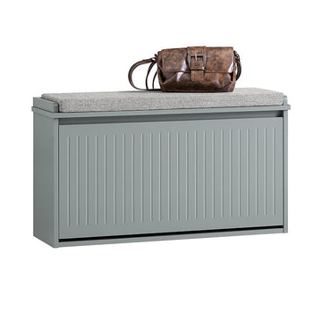 MDF Schoenenkast - Schoenenorganizer - Opbergruimte in de hal - Comfortabel zitkussen - 80x45x26cm