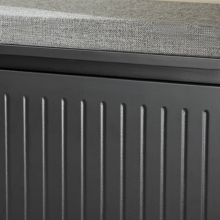 Schoenenkast - Schoenenopberger - Schoenenorganizer - Inclusief Zitkussen - MDF, Grijs - 80x45x26cm