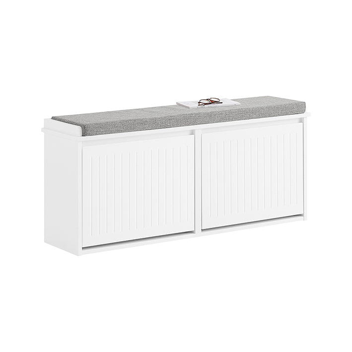 Schoenenopbergbank - Schoenenkast - Schoenenorganizer - Comfortabel kussen - MDF, 100x46x26cm
