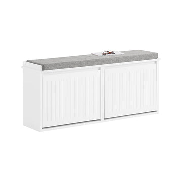 Schoenenopbergbank - Schoenenkast - Schoenenorganizer - Comfortabel kussen - MDF, 100x46x26cm
