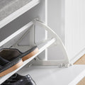 Schoenenopbergbank - Schoenenkast - Schoenenorganizer - Comfortabel kussen - MDF, 100x46x26cm