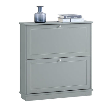 Schoenenopbergkast - Schoenenorganizer - Schoenenrek voor in de hal - Stevig aan de muur te monteren - 76x79x18cm