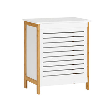 Waskist - Wasverzamelaar - Wasmand - MDF en Bamboe - Ruime opbergruimte - Chique ontwerp - Eenvoudige montage - 50 cm x 30 cm x 60 cm