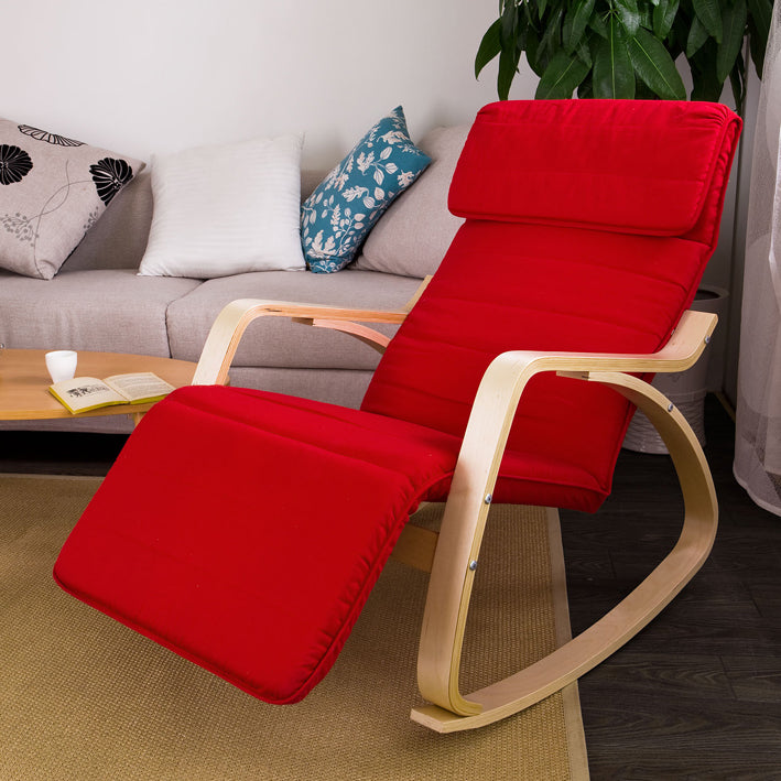 Schommelstoel - Verzorgingsstoel - Ontspanningsstoel - Verstelbaar comfort - Wasbare katoenen hoes - Modern design - 69 cm x 62 cm x 73,5 cm
