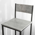 2-delige barkrukset - tegenkruk - barstoelen - comfortabele rugleuning - voetsteunen - ideaal voor bars en cafés - metalen frame - 38 cm x 95 cm x 40 cm