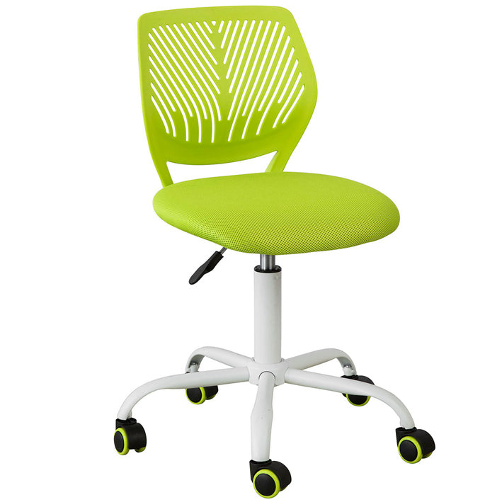 verstelbare bureaustoel voor kinderen - jeugddraaistoel - bureaustoel - ergonomisch ontwerp - nek- en rugsteun - stille 360 graden wielen - 77-89 cm x 46-58 cm x 54 cm