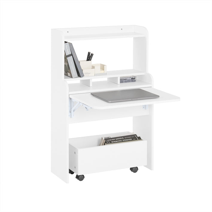 Multifunctioneel Bureau - Plank - Laptopbureau - Ruimtebesparend - 64x98x64cm, Opvouwbaar tot 64x98x25cm