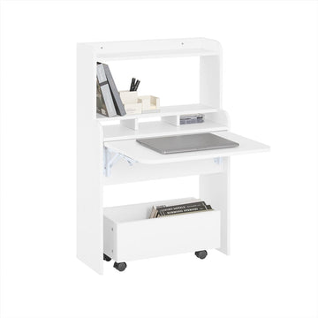 Multifunctioneel Bureau - Plank - Laptopbureau - Ruimtebesparend - 64x98x64cm, Opvouwbaar tot 64x98x25cm