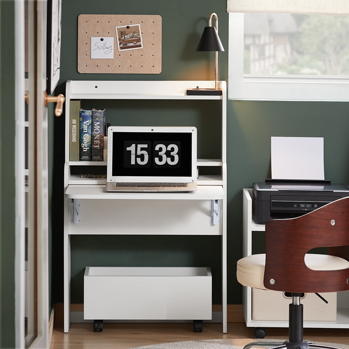 Multifunctioneel Bureau - Plank - Laptopbureau - Ruimtebesparend - 64x98x64cm, Opvouwbaar tot 64x98x25cm