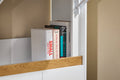 multifunctioneel opklapbaar bureau - converteerbare plank - laptoptafel - voldoende opbergruimte - 63x93x67cm - ruimtebesparende oplossing