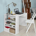 Thuiskantoor Tafelbureau- Computerbureau Computerwerkstation met opbergplanken