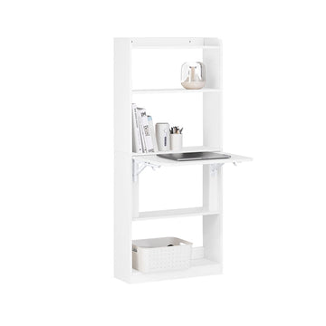 Multifunctioneel Bureau - Laptopbureau - Plank - 5 Planken - Opslagruimte - 64cm x 145cm x 58cm - PB(E1) Materiaal