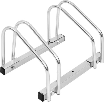 Metalen fietsenrek fietsstandaard | Zilver | 40x32x26 cm