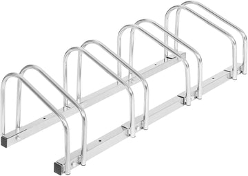 Metalen fietsenrek voor vloer en wand | Zilver | 100.5x32x27 cm