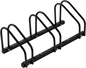 Metalen fietsenrek voor vloer en wand | Zwart | 70.5x32x27 cm