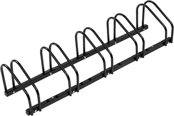 Fietsenrek voor vloer of wand | Zwart | 130.5x32x27 cm