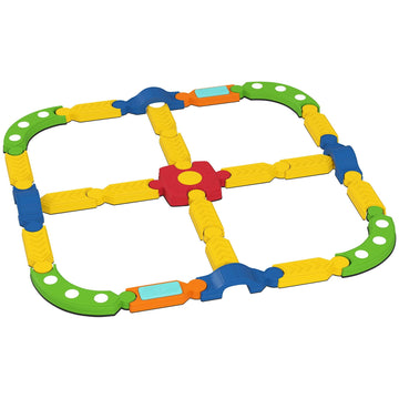 Kinder balanceerbalk | Kleur: Meerkleurig | Afmetingen: 176x176x10.5 cm