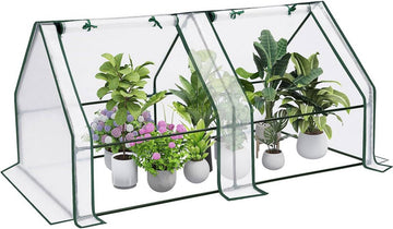 Foliekas met oprolbare ramen en metalen frame | Wit | 180x90x90 cm