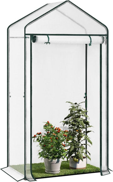 Foliekas voor tuin | Wit | 100x50x190 cm