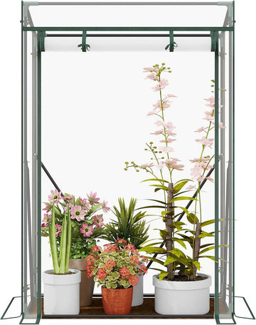 Foliekas voor planten met PVC-folie | Transparant | 100x50x150/136 cm