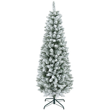 Kunstkerstboom met kunstsneeuw 180 cm | Kleur: Groen-wit | Afmetingen: 65x65x180 cm