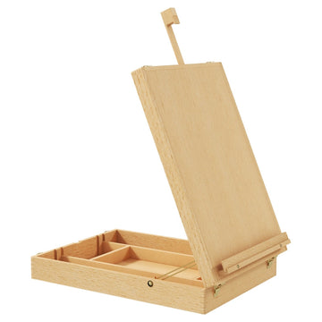 Verstelbare tafelezel van beukenhout | Kleur: Natuurlijk hout | Afmetingen: 41,5x27x74,5 cm