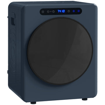 Wasdroger 5 kg, 1000 W, compacte luchtafvoerdroger | Kleur: Blauw | Afmetingen: 49x43x61 cm