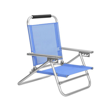 Opvouwbare strandstoel aluminium, lichtgewicht, groen, 57 x 59 x 71 cm