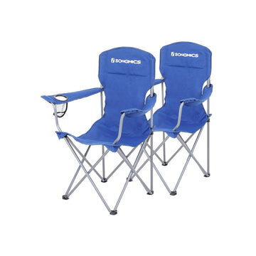 Campingstoel 2-delige set | Blauw | 51,5x76x95,5 cm