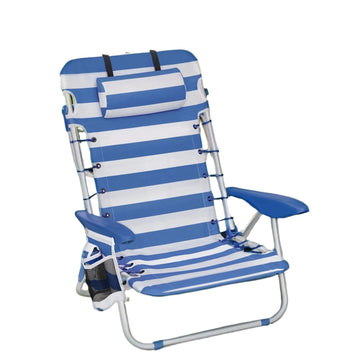 Strandstoel campingstoel opvouwbaar verstelbare rugleuning 600D Oxford 63x68x75 cm