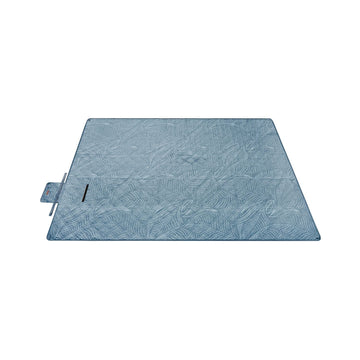 Waterdicht picknickkleed en strandmat 300 x 200 cm lichtblauw, lichtgewicht