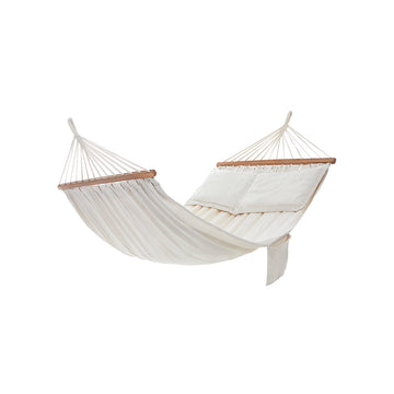 Hangmatset - zweefbed - buitenschommel - katoenmix - 210 x 150 cm - 300 kg