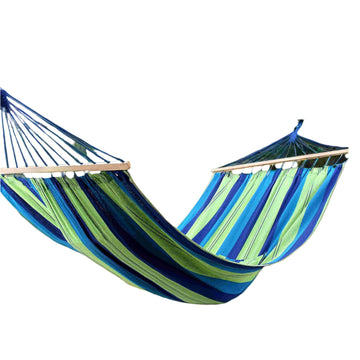Hangmat met spreidstok - buitenbed - comfort - 210 x 150 cm - tuin & camping