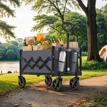 Opvouwbare handwagen tot 150 kg | Schiefergrijs | 67x42x90,5 cm