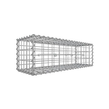 Gabion plantenbak - decoratieve tuinmuur - verzinkt staal - 100 x 30 x 30 cm