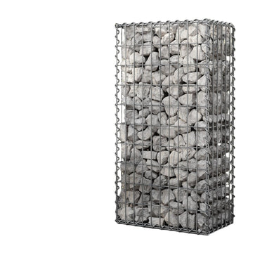 Gabionkorf - metalen steenkorf - verzinkt staal - corrosiebestendig - 100 x 50 x 50 cm