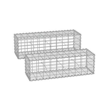 Schanskorfset - draadkorven - gegalvaniseerd staal - 100 x 30 x 30 cm