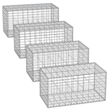 Schanskorf 100 x 50 x 50 cm - Stalen gaasmand - Verzinkt staal