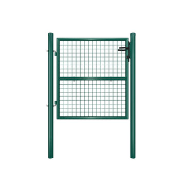 Tuinpoort - groene veiligheidsdeur van verzinkt staal - privacy, 106 x 6 x 150 cm