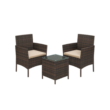 3-delige tuinmeubelset - patio set - outdoor zitgroep - comfortabele stoelen